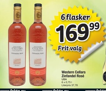 Fakta Tyskland Western Cellars Zinfandel Rosé tilbud