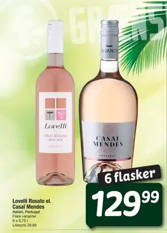 Lovelli Rosato El Casal Mendes