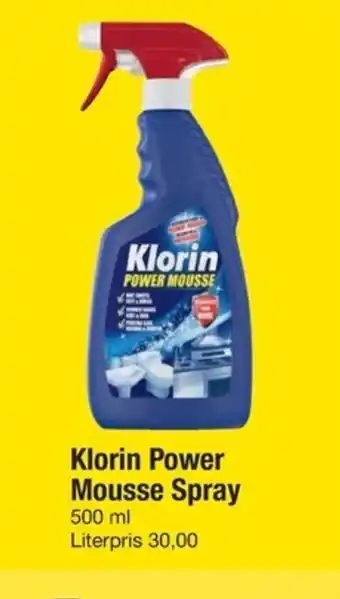 Fakta Tyskland Klorin Power Mousse Spray tilbud