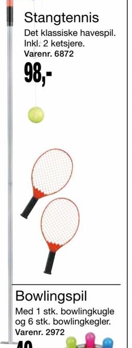 Harald Nyborg Stangtennis tilbud