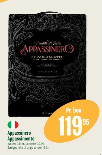 Min Købmand Appassinero Appassimento tilbud