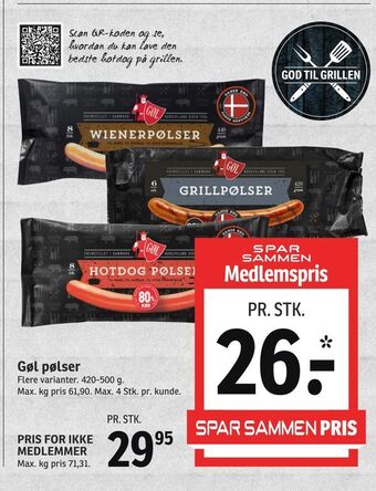 SPAR Gøl pølser tilbud
