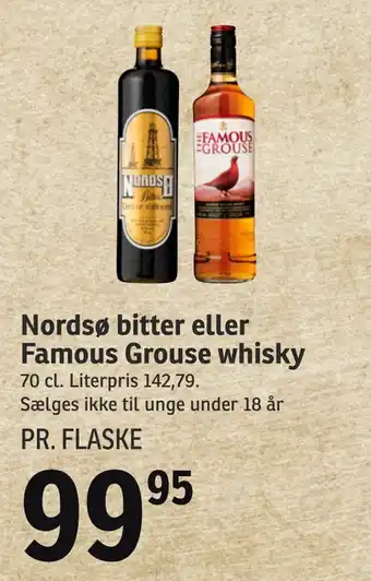 Nordsø bitter eller Famous Grouse whisky