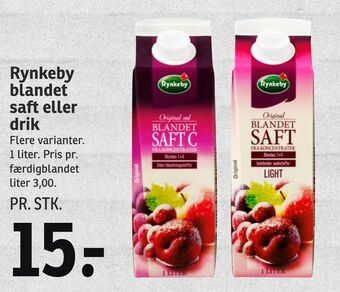 SPAR Rynkeby blandet saft eller drik tilbud