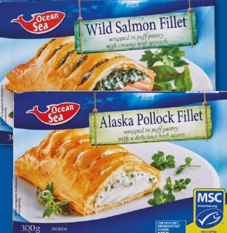 Wild Salmon Fillet Lakseeller sejfilet i butterdej tilbud hos Lidl