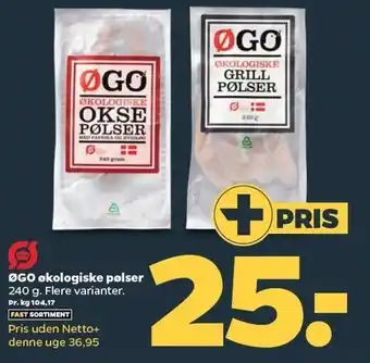 Netto Øko pølser tilbud