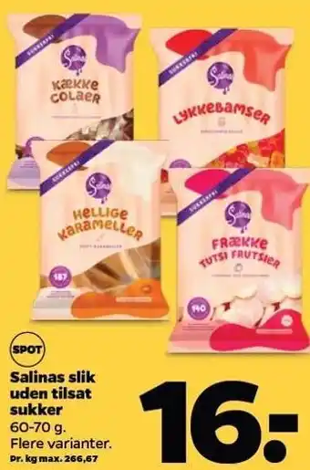 Netto Slik uden sukker tilbud