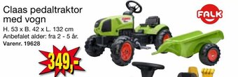 Claas Pedaltraktor med Vogn