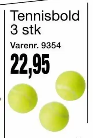 Harald Nyborg Tennisbold 3stk tilbud