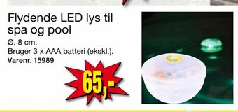 Harald Nyborg Flydende LED Lys Til Spa Og Pool tilbud