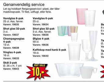Harald Nyborg Genanvendelig Service tilbud