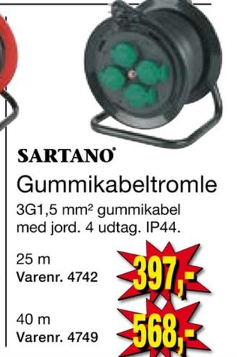 Harald Nyborg Sartano kabeltromle tilbud