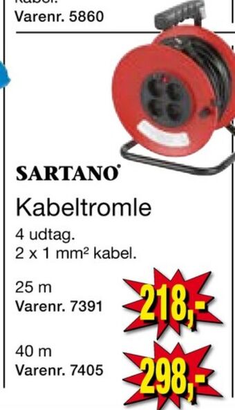 Harald Nyborg Sartano kabeltromle tilbud