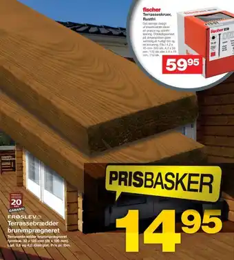 Terrassebrædder brunimprægneret