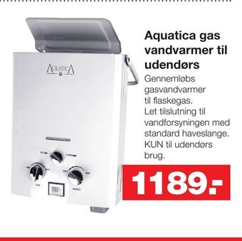 Bauhaus Aquatica gas vandvarmer til udendørs tilbud