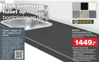 Bauhaus Laminatbordplade Basic tilbud