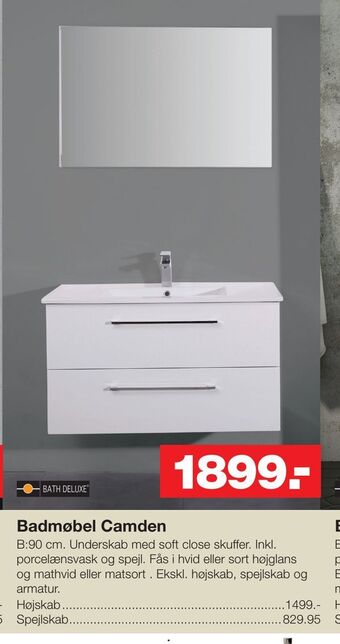 Bauhaus Badmøbel Camden tilbud