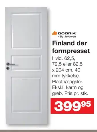 Bauhaus Finland dør formpresset tilbud