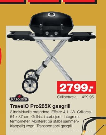 Bauhaus TravelQ Pro285X gasgrill tilbud