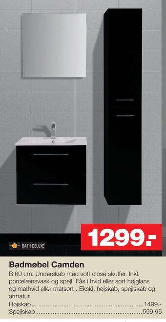 Bauhaus Badmøbel Camden tilbud