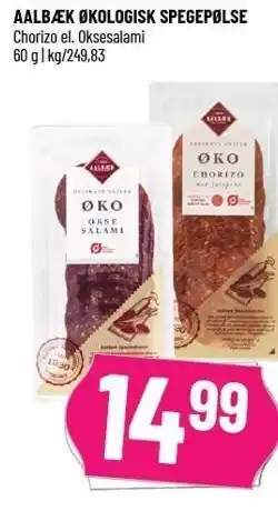 Løvbjerg Aalbæk øko spegepølse tilbud