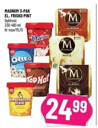 Løvbjerg Magnum 3-pak el. Frisko Pint tilbud