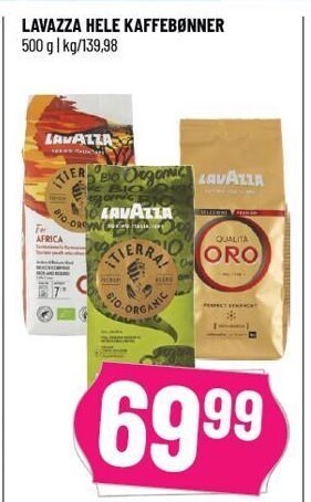 Løvbjerg Lavazza hele kaffebønner tilbud