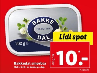 Lidl Bakkedal smørbar tilbud
