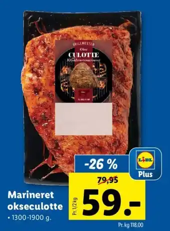 Lidl Marineret okseculotte tilbud