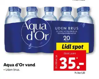 Lidl Aqua d'or vand tilbud
