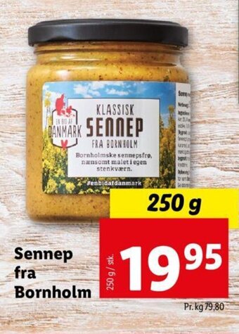 Lidl Sennep fra bornholm tilbud
