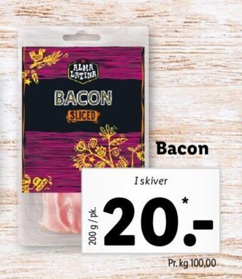 Lidl Bacon tilbud