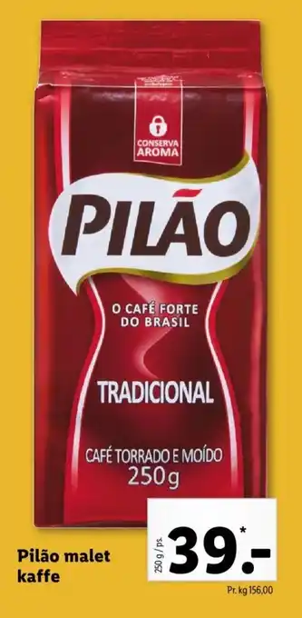 Pilåo malet kaffe