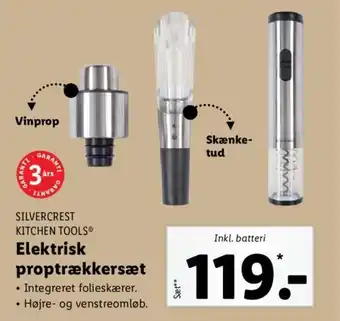 Lidl SILVERCREST KITCHEN TOOLS elektrisk proptrækkersæt tilbud