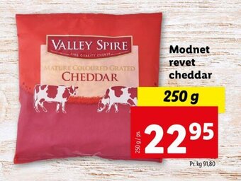 Lidl Modnet revet cheddar tilbud