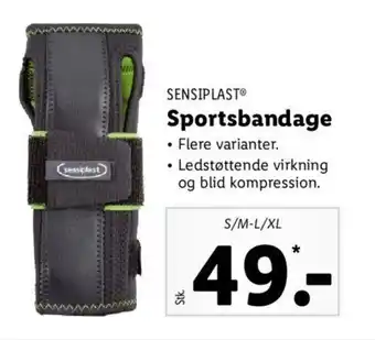 Lidl SENSIPLAST sportsbandage tilbud