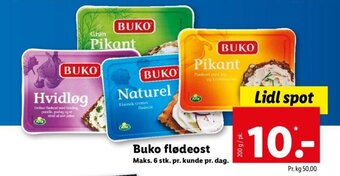 Lidl BUKO flødeost tilbud