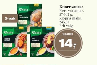 Dagli'Brugsen Knorr sauce pulver tilbud