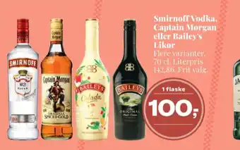 Dagli'Brugsen Smirnoff vodka tilbud