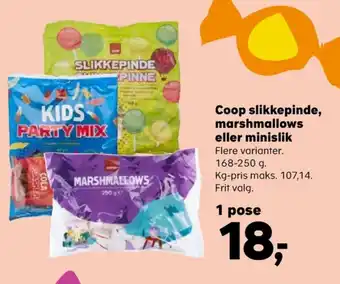 Kvickly Coop marshmallows tilbud