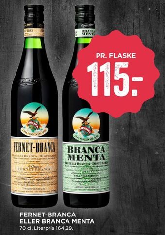 MENY Fernet branca bitter tilbud