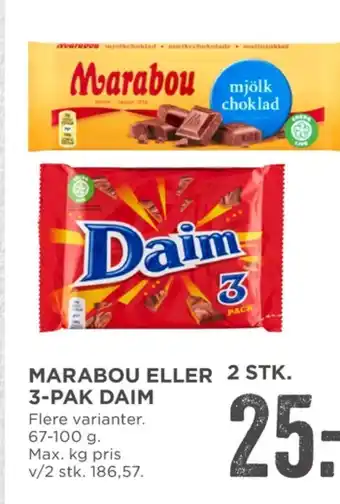 MENY Daim chokoladebar tilbud