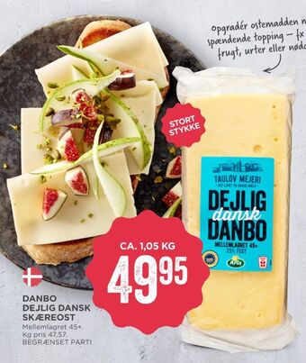 MENY Taulov mejeri skæreost danbo mellemlagret tilbud