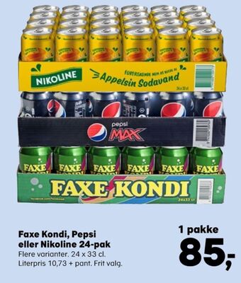 SuperBrugsen Pepsi max cola tilbud