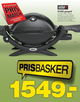 Bauhaus Weber gasgrill tilbud