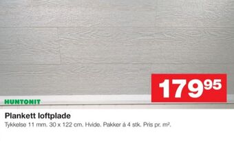 Huntonit loftplader