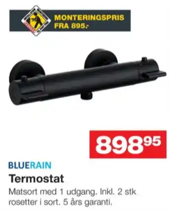 Bauhaus Bluerain termostatarmatur tilbud