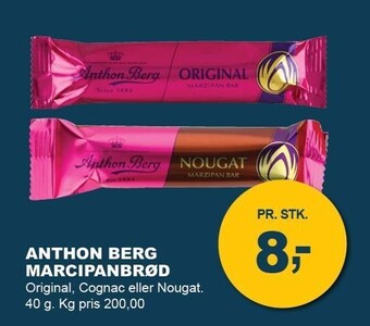 Let-Køb Anthon Berg marcipanbrød tilbud