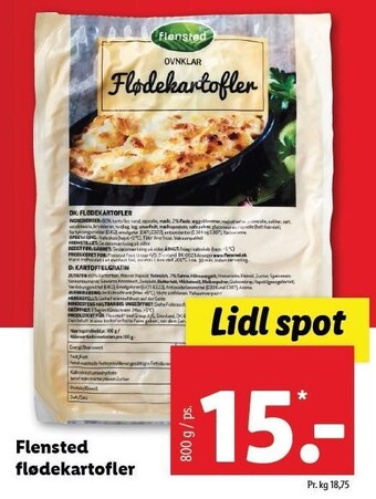 Lidl Flødekartofler tilbud