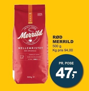 Let-Køb Rød merrild tilbud